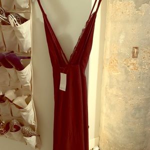 Raelyn High Slit maxi dress